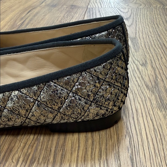 CHANEL Metallic Black Women's Flats - Picture 3 of 8